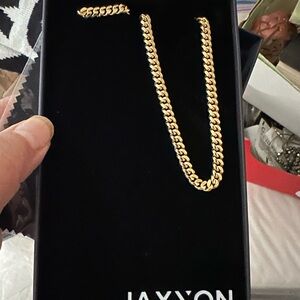 JAXXON Men's Gold Chain Necklace